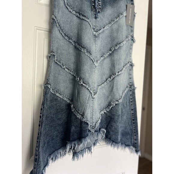Denim Maxi Skirt - Picture 4 of 10